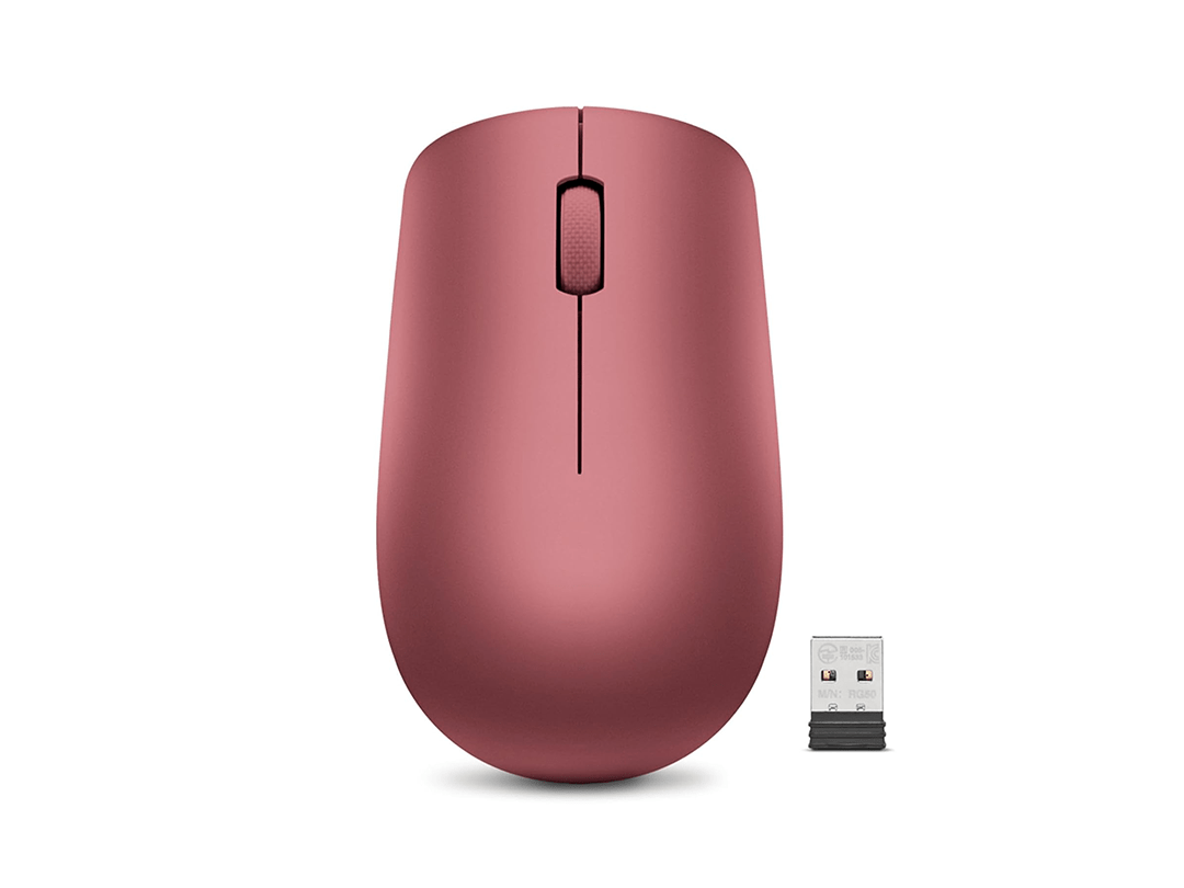 Lenovo 530 Wireless Mouse - Cherry Red in Qatar Lenovo 530 Wireless Mouse - Cherry Red in Qatar